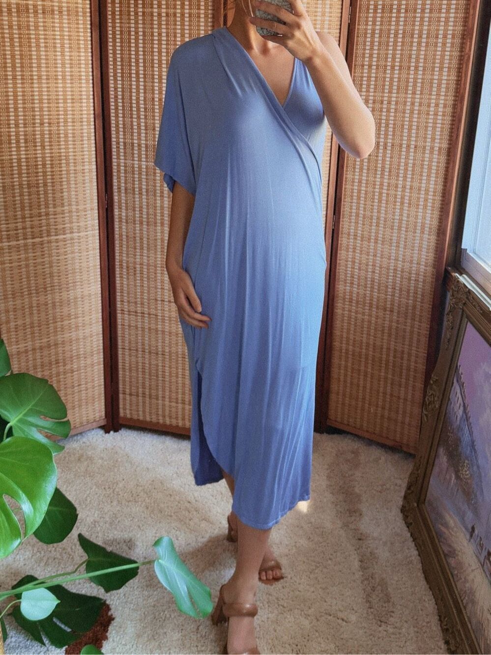 New LAMade Grecian Inspired Drapey Layered Dress Size S